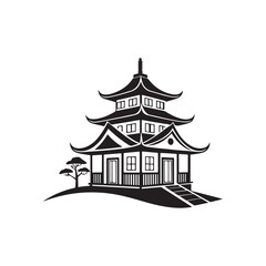 home silhouette vector clip art logo