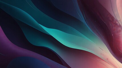 Obraz premium Abstract Teal Purple Wave Background Design