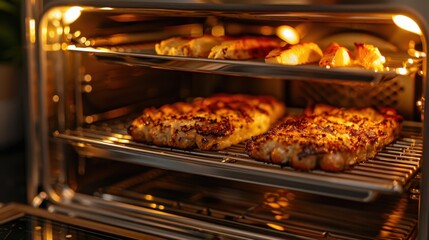 Multi-Function Toaster Oven: An all-in-one toaster oven that bakes, broils, toasts, and air fries, providing versatile options for preparing meals quickly and efficiently.
