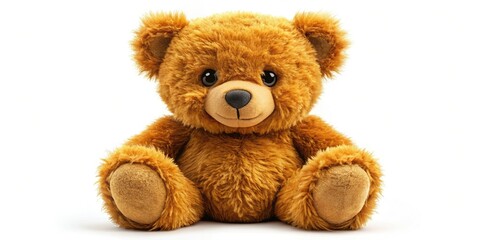 Obraz premium A cuddly brown teddy bear, a soft plush toy, perfect for hugs, generated by AI.