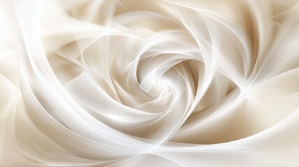 Fototapeta premium Dreamy Floral Swirls with Soft Gradients and Fluid Lines in Artistic Style