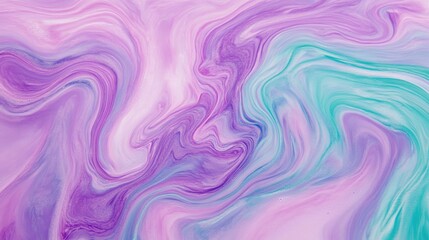 Fototapeta premium Fluid Gradient Background Blending Cool Tones of Lavender Blue and Green Modern Style