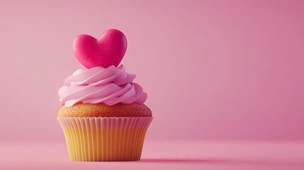 Sweetheart Cupcakes: Adorable Heart-Shaped Icing Illustrations Perfect for Baking Blogs, Valentine's Day Cards, Party Invitations, Bakery Websites,   
