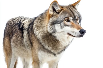 Fototapeta premium Majestic Gray Wolf in Profile
