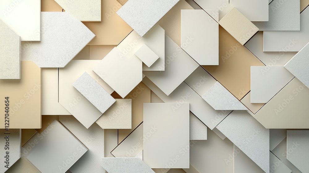 Poster overlapping geometric shapes abstract minimalism graphic design visual art close-up modern aesthetic