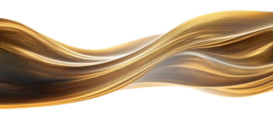 Abstract Gold Wave. Smooth wavy golden lines. Luxury design