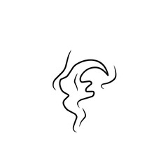 smoke line sketch