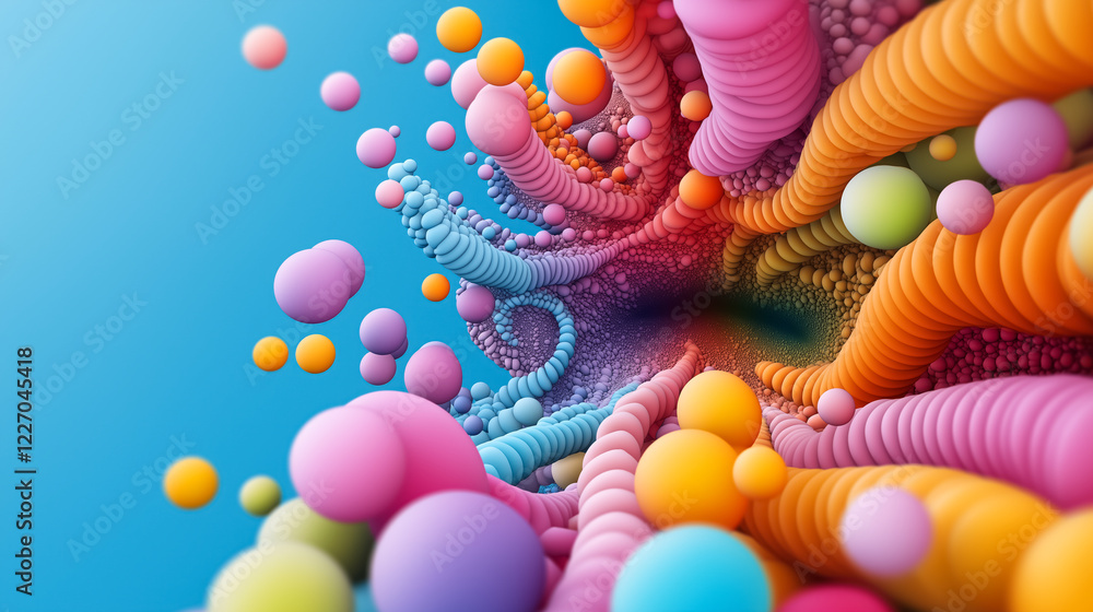 Aufkleber complex fractal designs swirl in vivid colors, creating a mesmerizing visual experience that captiva