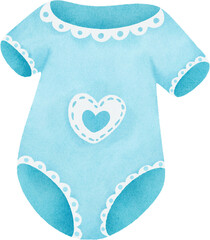 watercolor baby clothes