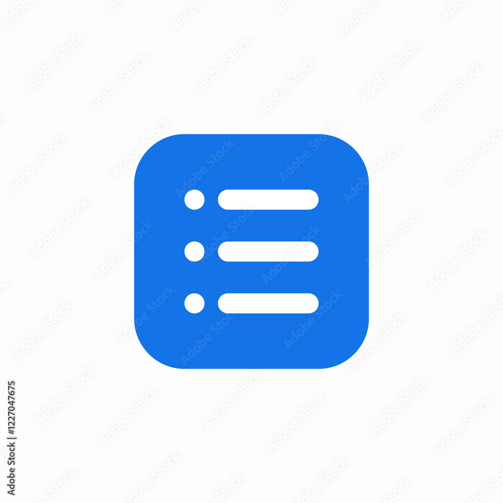 Poster task list menu icon vector sign