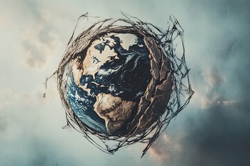 The Fragile Earth: A Gloomy Yet Hopeful Vision of Our Planet's Future