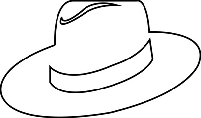 Cowboy hat icon.west illustration sign collection.Uncle Hat Cut File, Daddy's Hat Stencil, Rodeo Vector, Howdy Clipart.Texas symbol or logo.Cowboy hat icon in silhouette style vector art illustration.