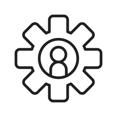 User Settings icon vector image. Suitable for mobile apps, web apps and print media.