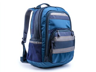 Stylish Blue Striped Backpack: A Modern Design