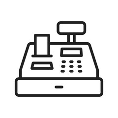 Cashier Machine icon vector image. Suitable for mobile apps, web apps and print media.