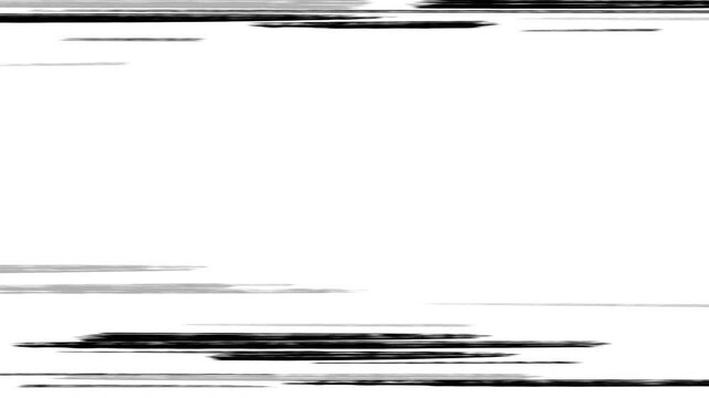 4K video of looped speed lines animation cartoon effect on alpha channel. Scratch lines, pencil scribbles, dry brush effects on vertical, horizontal directions