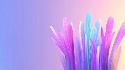 Naklejka premium Abstract Colorful Feathers Background