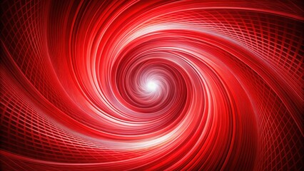 Vibrant red swirling vortex, modern design, geometric shapes