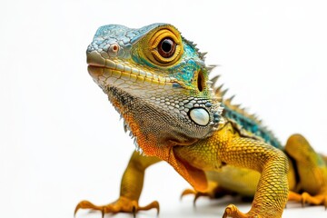 Obraz premium Vibrant Lizard Close-Up
