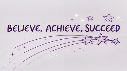 believe achieve succeed Text