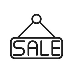 Sale Tag on Hanger icon vector image. Suitable for mobile apps, web apps and print media.