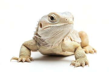 Obraz premium Albino Bearded Dragon Close-Up