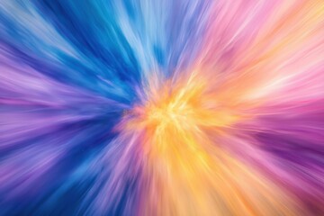A vibrant explosion of colors blending together in an abstract design.