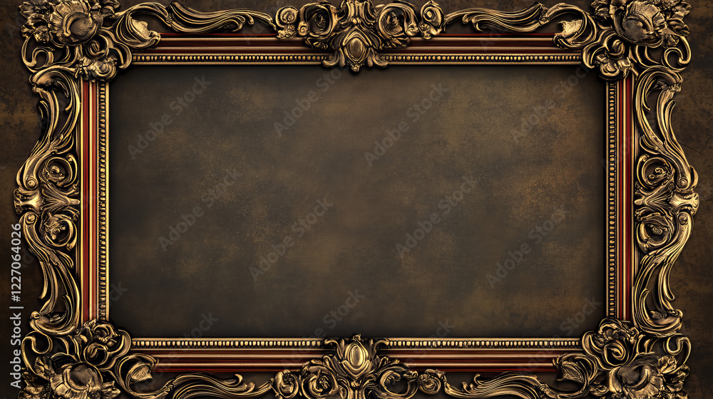 Poster vintage frame in victorian style. jpeg version also available in gallery