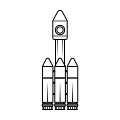 a illsutration of rocket outline