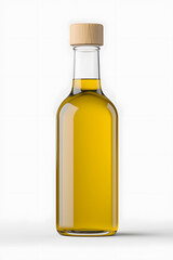 Olive Oil Bottle with blank label Mockup isolated on white background