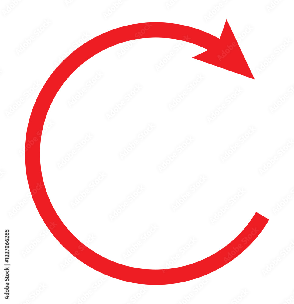 Poster round or circle arrows icon. different circular and refresh arrows of white background. black and re