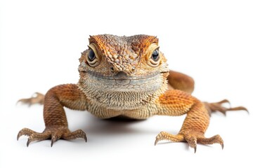 Fototapeta premium Close-up of a lizard, smiling.
