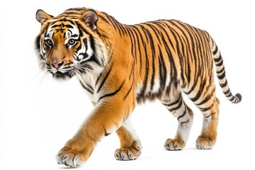 Naklejka premium Striking Tiger in Motion