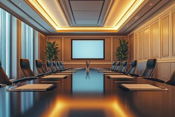 Executive Boardroom Meeting Setup