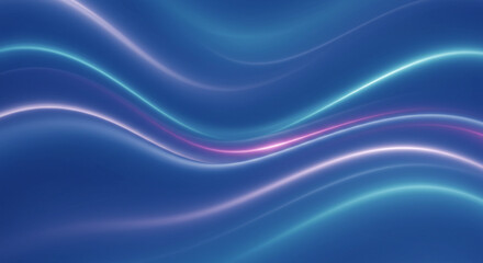 Fototapeta premium A soft blue abstract background featuring flowing waves subtle Light Effects of white and light blue, abstract background, gradient background.