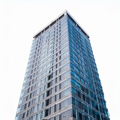 Fototapeta premium Urban Landscape Towers – Modern Business Centers on White Background Iconic Skyscrapers – Realistic Architectural Building Collection