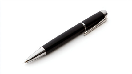 National Day of Unplugging. Elegant black pen with silver accents on white background