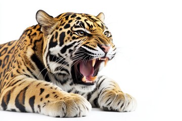 Fototapeta premium Magnificent Jaguar Roaring