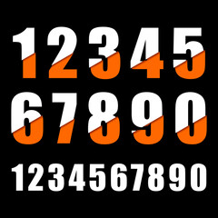 vector number design for jerseys
