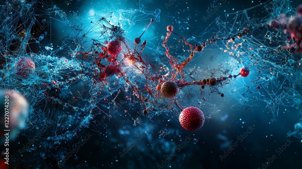 Leinwandbilder dynamic visualization of social justice concepts in science abstract digital artwork stunning enviro