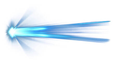 PNG An isolated blue light beam effect background lighting flare.