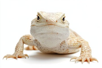 Obraz premium Close-up of a pale bearded dragon