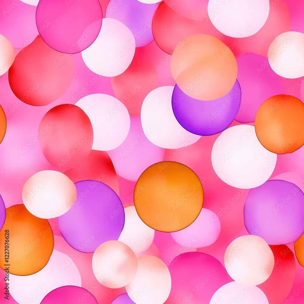 Aufkleber abstract colorful circles pattern background
