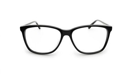 Fototapeta premium Stylish black eyeglasses, modern design, perfect for reading or work, adds a touch of elegance to any outfit.