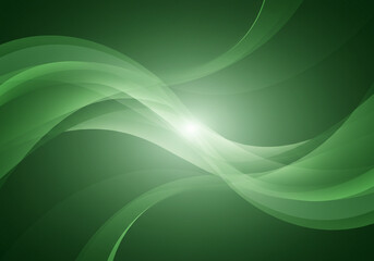 Fototapeta premium A soft green abstract background featuring flowing waves subtle Light Effects of white and light green, abstract background, gradient background. Ideal for modern decor or digital backgrounds.