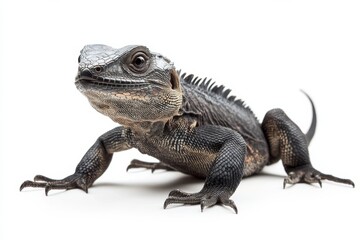 Obraz premium Close-up of a Black Tree Monitor