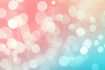 Obraz premium Soft pastel bokeh background with pink and blue hues creating a dreamy atmosphere for design