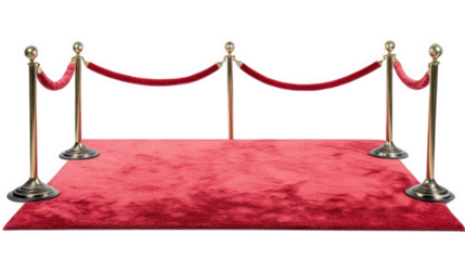 red carpet with velvet ropes and stanchions, perfect for events and celebrations. This glamorous setup creates inviting atmosphere for guests