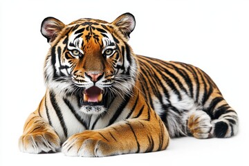 Obraz premium Majestic tiger, powerful and fierce.