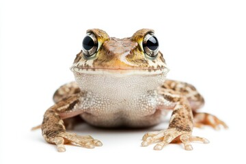 Naklejka premium Close-up of a curious frog